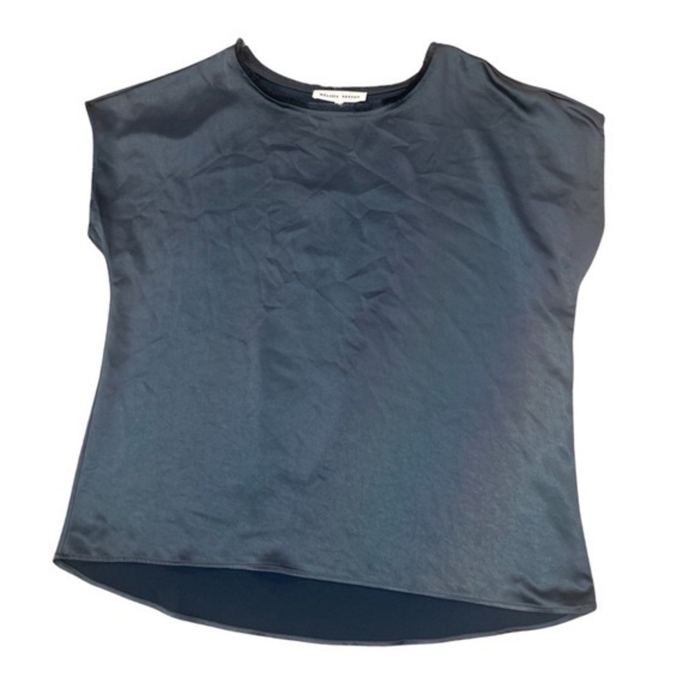 JUNY CREWNECK SATEEN TEE MIDNIGHTNAVY MELISSA NEPTON Size